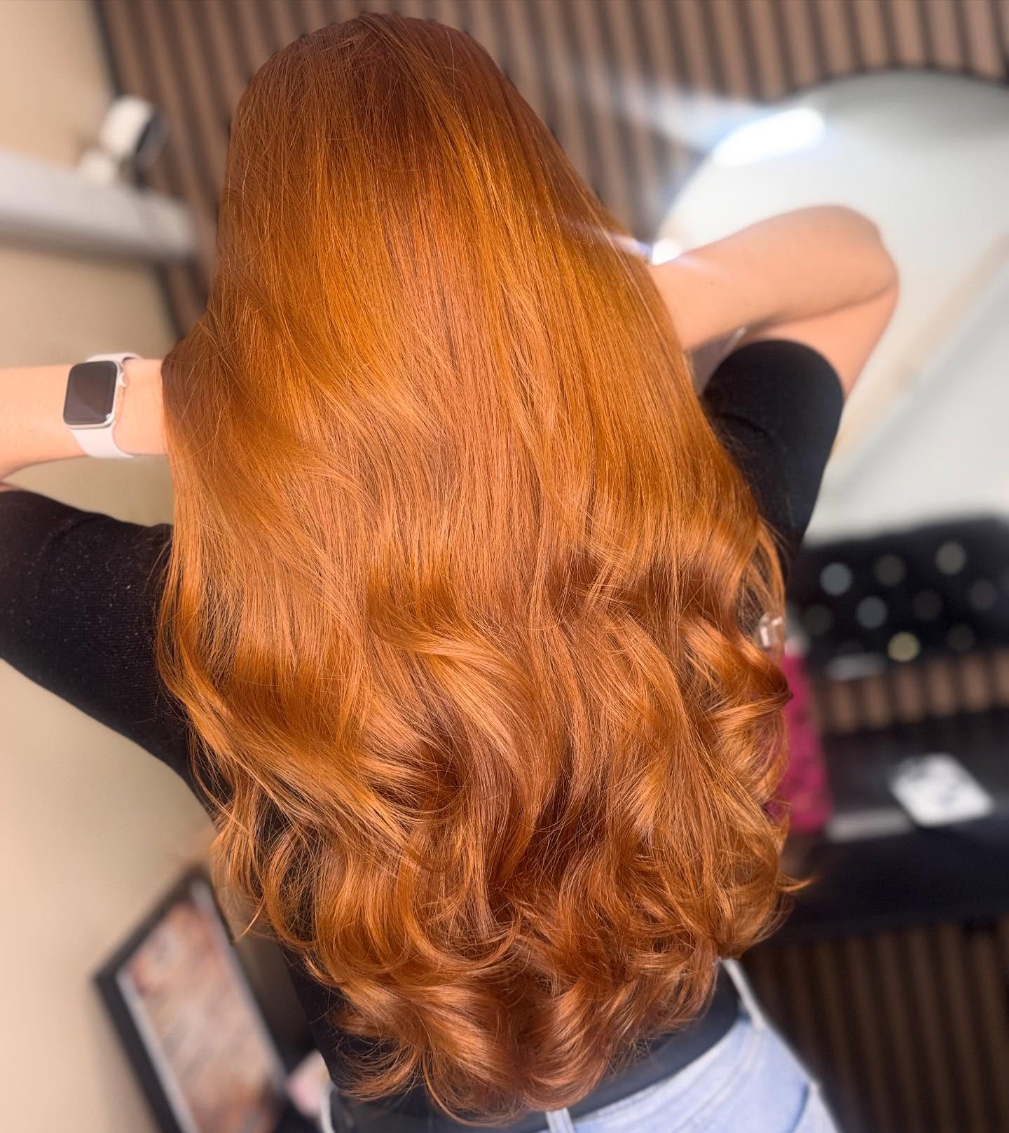 Cabelo ruivo longo